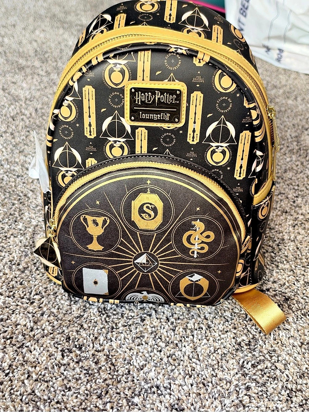Loungefly Harry Potter Horcruxes Mini Backpack Black & Gold